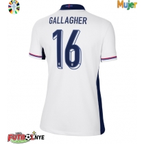 Camiseta Inglaterra Conor Gallagher #16 Primera Equipación para mujer Eurocopa 2024 manga corta